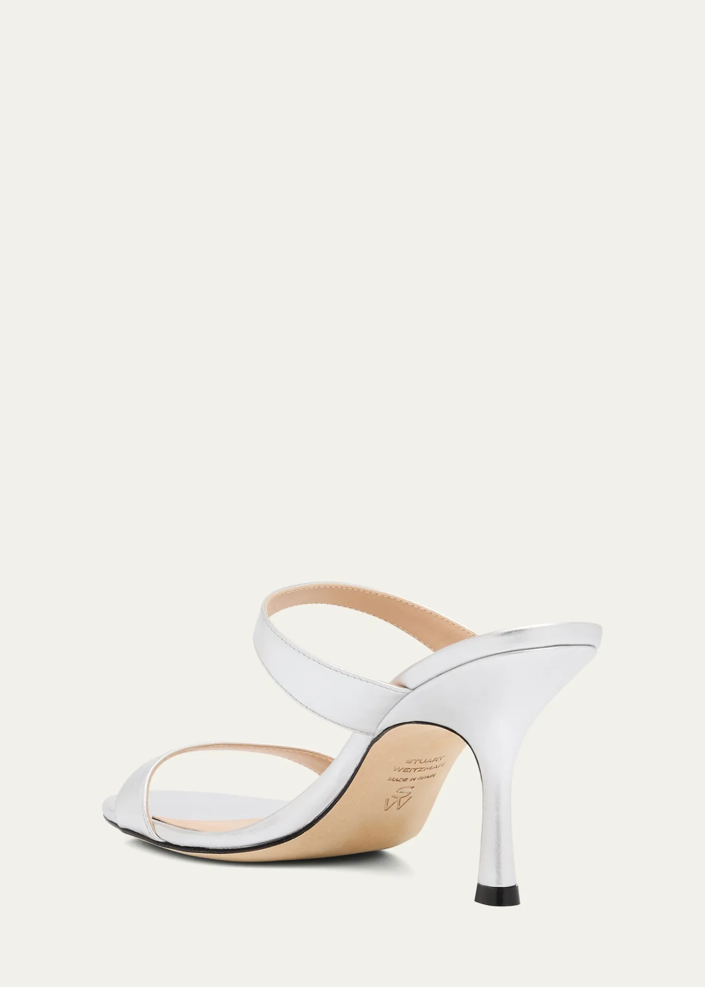 Stuart WeitzmanNudist Metallic Dual-Band Slide Sandals