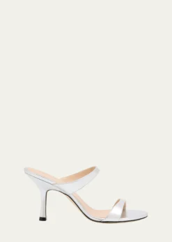 Stuart WeitzmanNudist Metallic Dual-Band Slide Sandals
