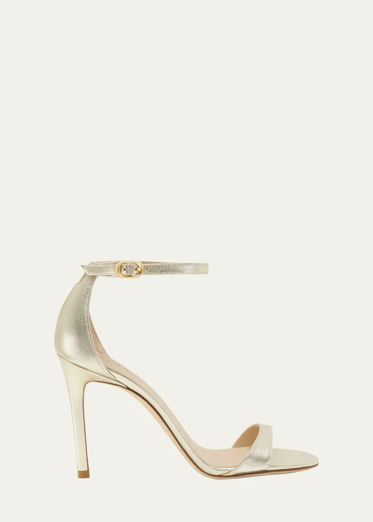 Stuart WeitzmanNudist Metallic Ankle-Strap Sandals