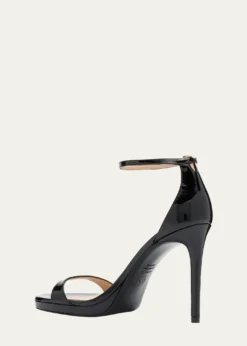 Stuart WeitzmanNudist Patent Leather Stiletto Platform Sandals