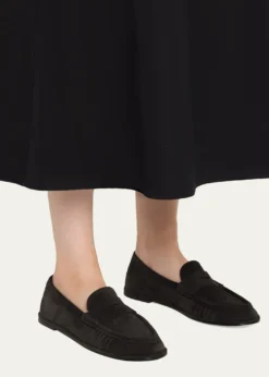 Stuart WeitzmanSpencer Suede Penny Loafers