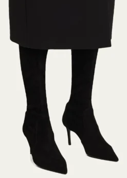 Stuart WeitzmanStuart Power Suede Stiletto Knee Boots