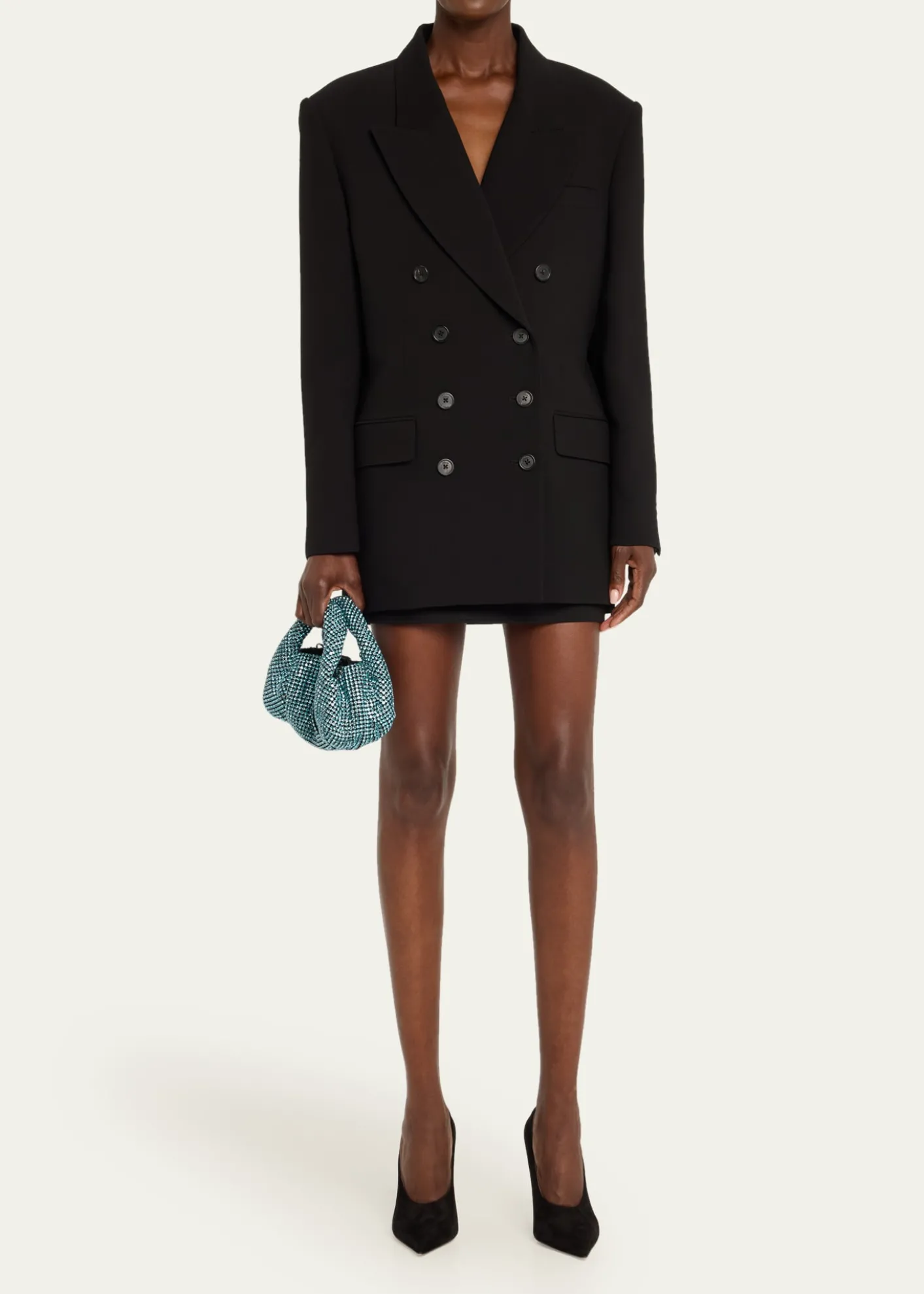 Stuart WeitzmanThe Moda Mini Shine Crystal Top-Handle Bag