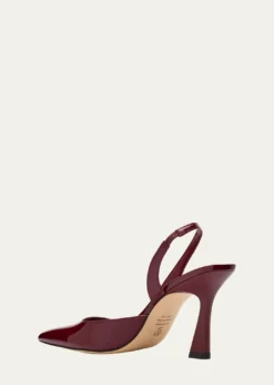 Stuart WeitzmanVinnie D'Orsay Patent Leather Slingback Pumps