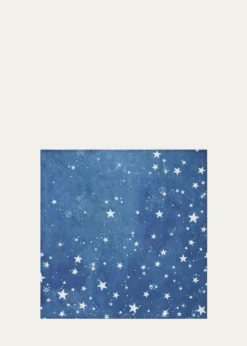 SUMMERILL & BISHOPCelestial Stars Cosmic Blue Napkin, 20" Square