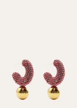 Susana VegaOrigen Hoop Earrings, Grapefruit