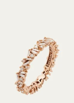 Suzanne Kalan18K Rose Gold Diamond Fireworks Eternity Band Ring
