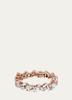 Suzanne Kalan18K Rose Gold Diamond Fireworks Eternity Band Ring