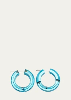 SWAROVSKILucent Hoop Earrings, Blue