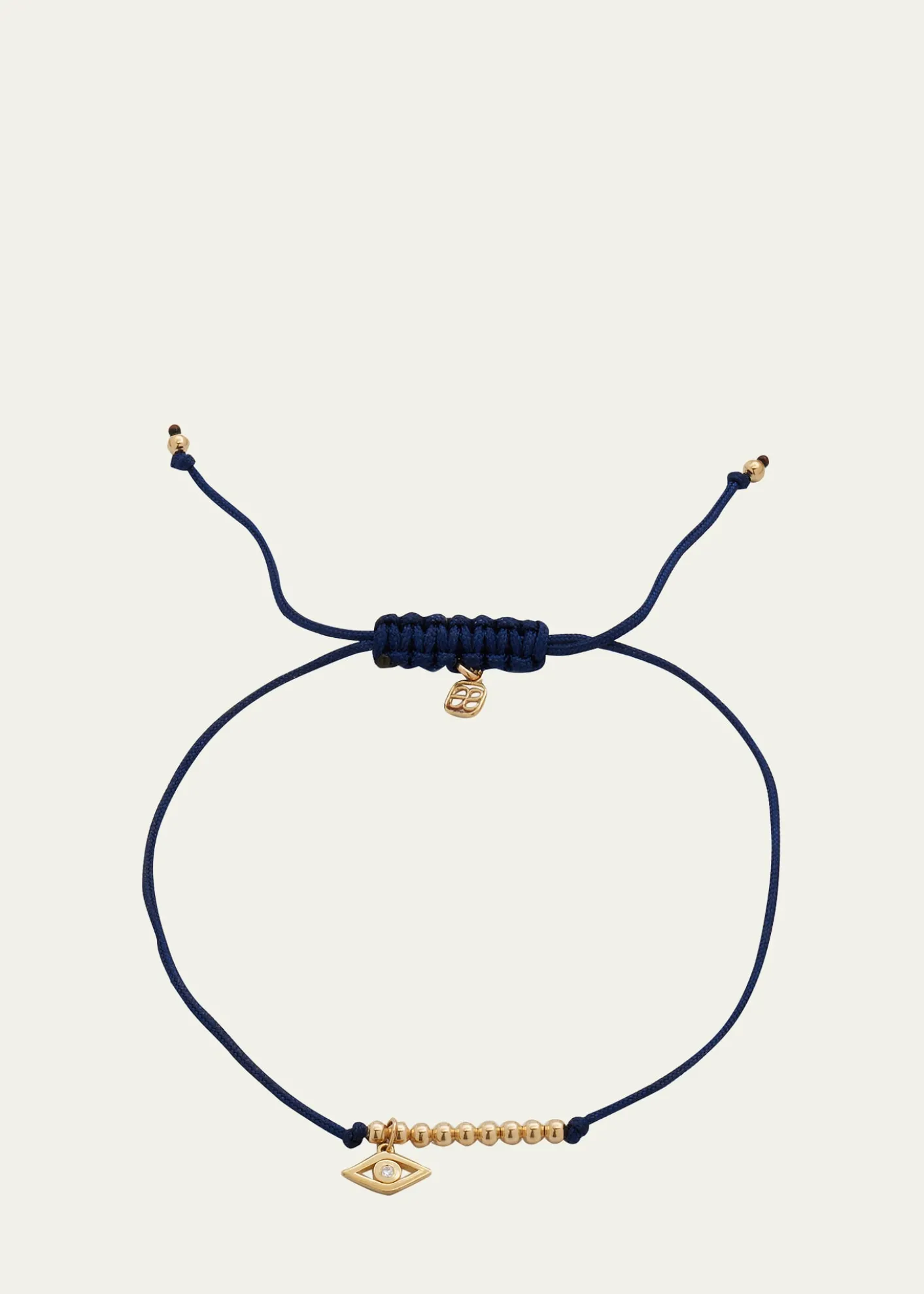 Sydney EvanDiamond Evil Eye Pull-Cord Bracelet