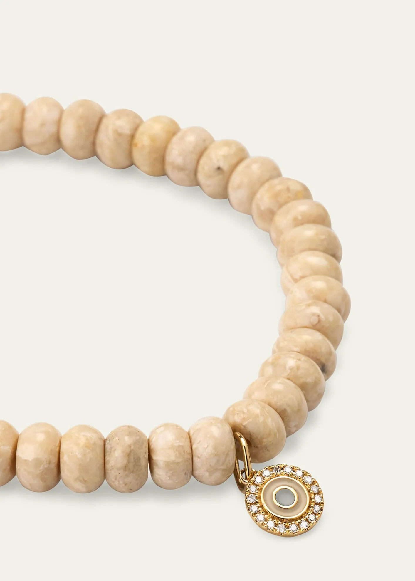 Sydney EvanEvil Eye Charm & Jasper Bead Bracelet