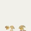 Sydney Evan14K Diamond and Ruby Cherry Stud Earrings
