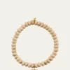 Sydney Evan14K Diamond Happy Sun on Jasper Stretch Bracelet