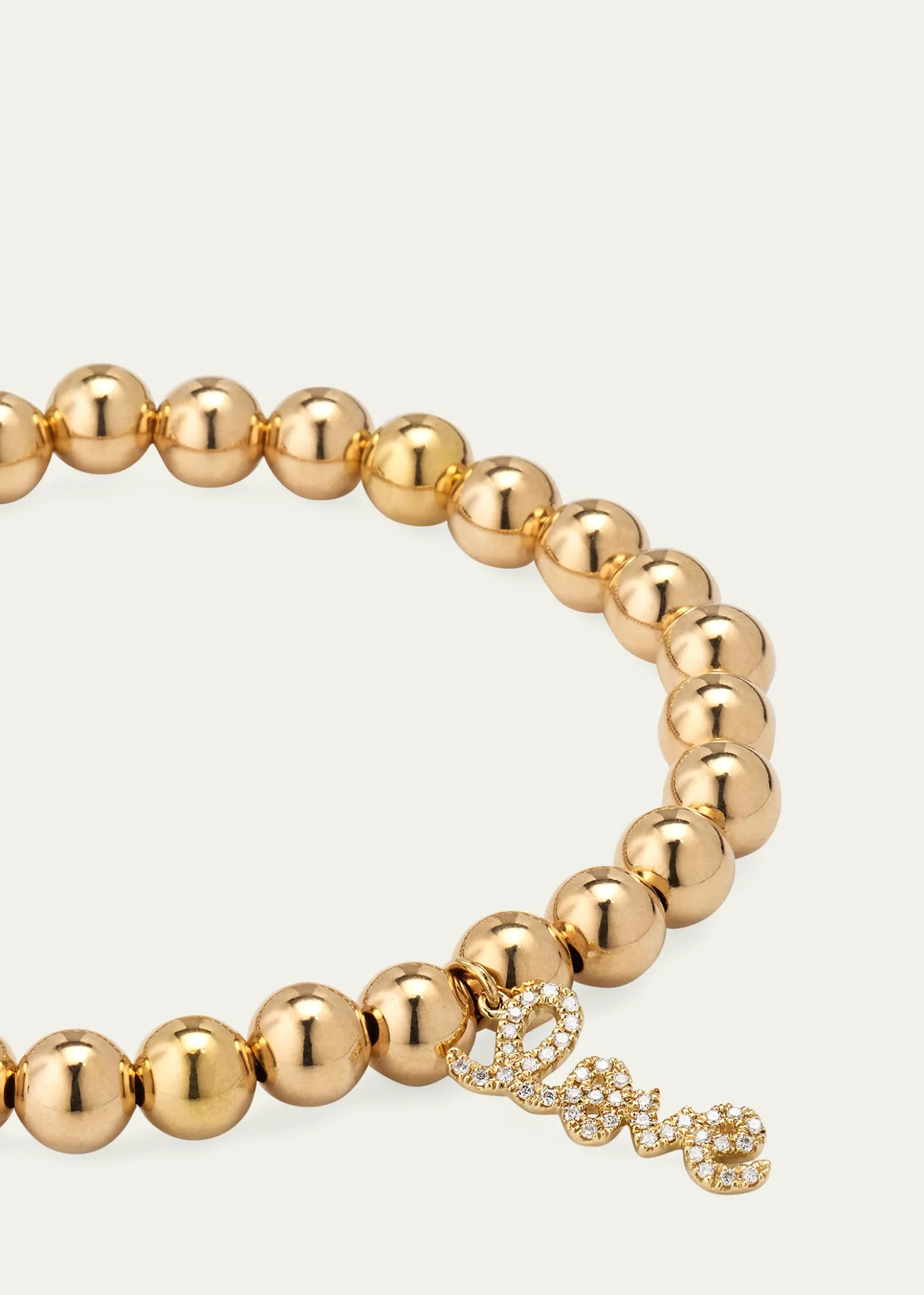 Sydney Evan14K Diamond Pave Love Script Bracelet
