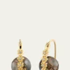Sydney Evan14K Gold Diamond Daisy Calcite Earrings