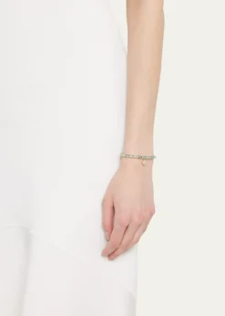 Sydney Evan14k Gold Moroccon Beaded Bracelet with Pearl Charm