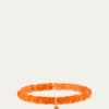 Sydney Evan14K Orange Slice Charm on Ethiopian Opal Stretch Bracelet