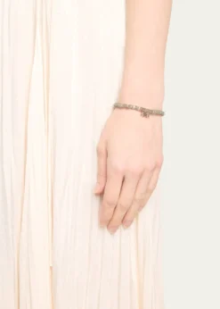 Sydney Evan14K Pave and Labradorite Bracelet with Double Bow Charm