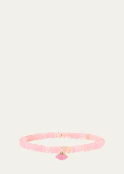 Sydney Evan14K Pink Lips on Ethiopian Opal Bracelet