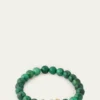 Sydney Evan14K Puffy Icon Wallpaper Heart on Green Bead Bracelet