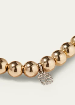 Sydney Evan14k White Gold Diamond Bead Ball Bracelet