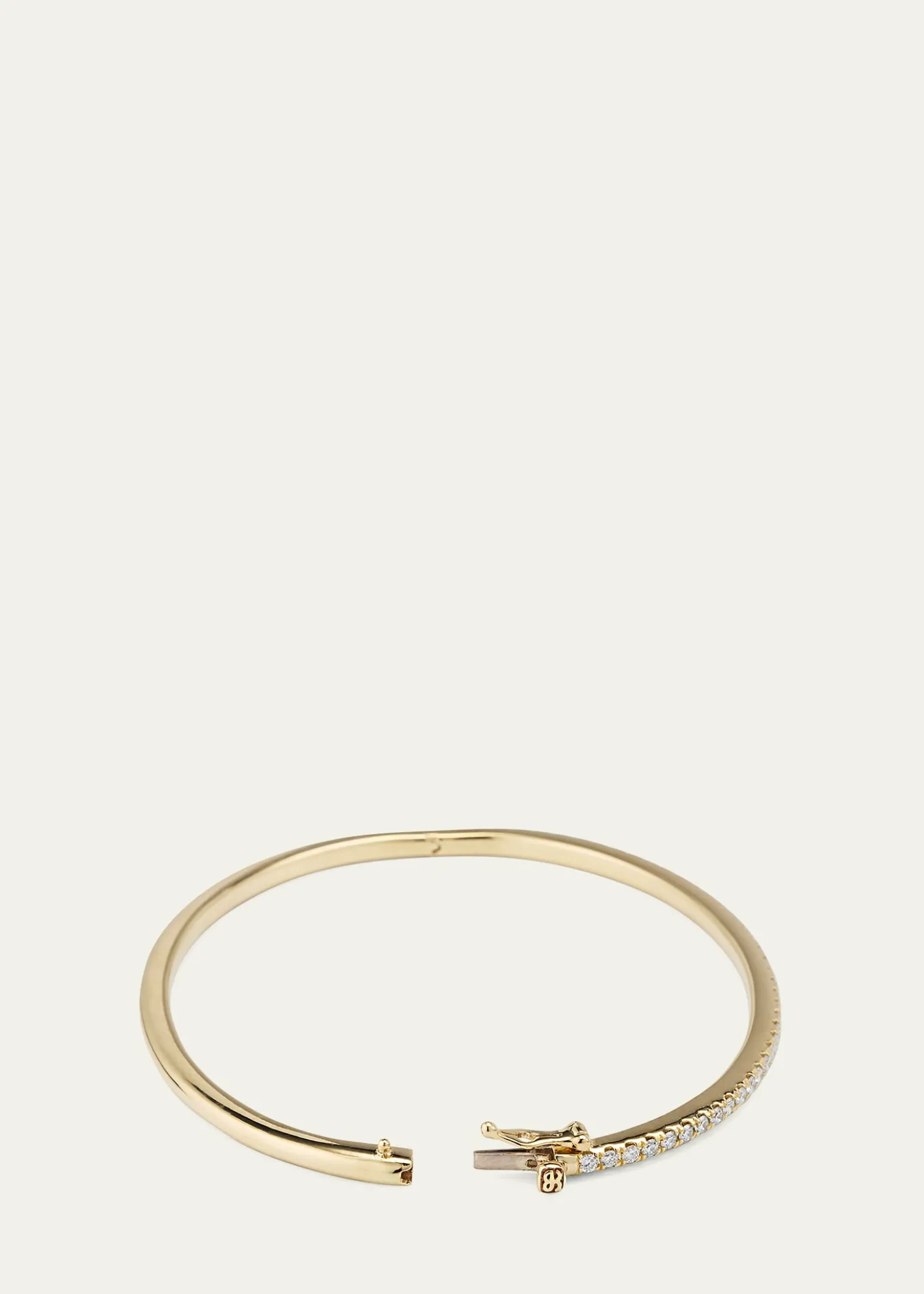 Sydney Evan14K Yellow Gold Diamond Pave Bangle
