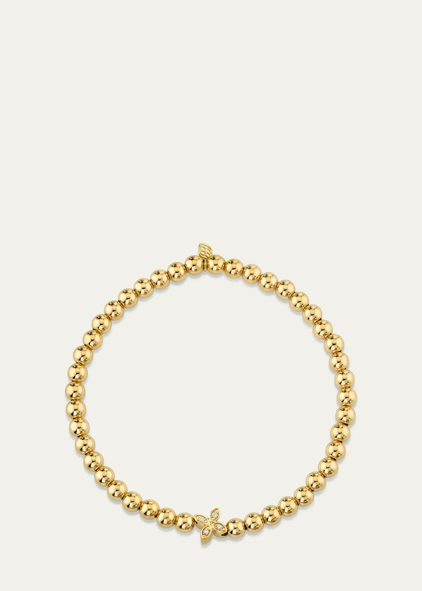 Sydney Evan14K Yellow Gold Small Marquis Eye Bead Bracelet