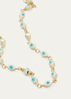 Sydney EvanMini Enamel Evil Eye Eternity Bracelet