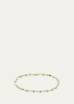Sydney EvanMini Enamel Evil Eye Eternity Bracelet