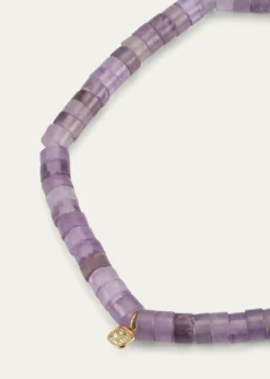 Sydney EvanScallop Edge Pave Rondelle Bead Bracelet