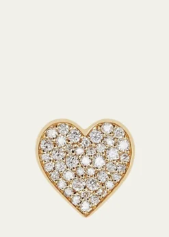 Sydney EvanAnniversary Diamond Single Heart Stud Earring