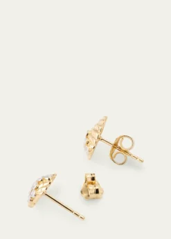Sydney EvanClam Shell 14K Gold Diamond Stud Earring, Single