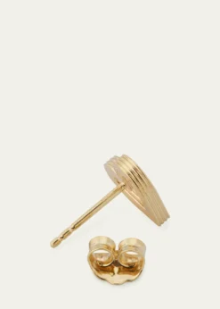 Sydney EvanFluted Heart Stud Earrings