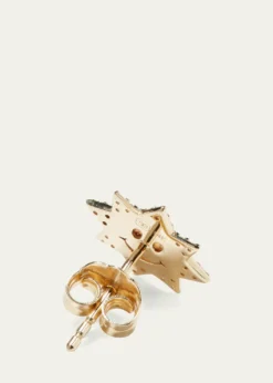 Sydney Evan14k Diamond Happy Face Single Sun Stud Earring