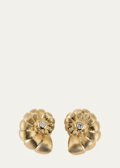 Sydney Evan14K Diamond Large Nautilus Stud Earrings