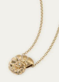 Sydney Evan14K Fluted Nautilus Shell Necklace