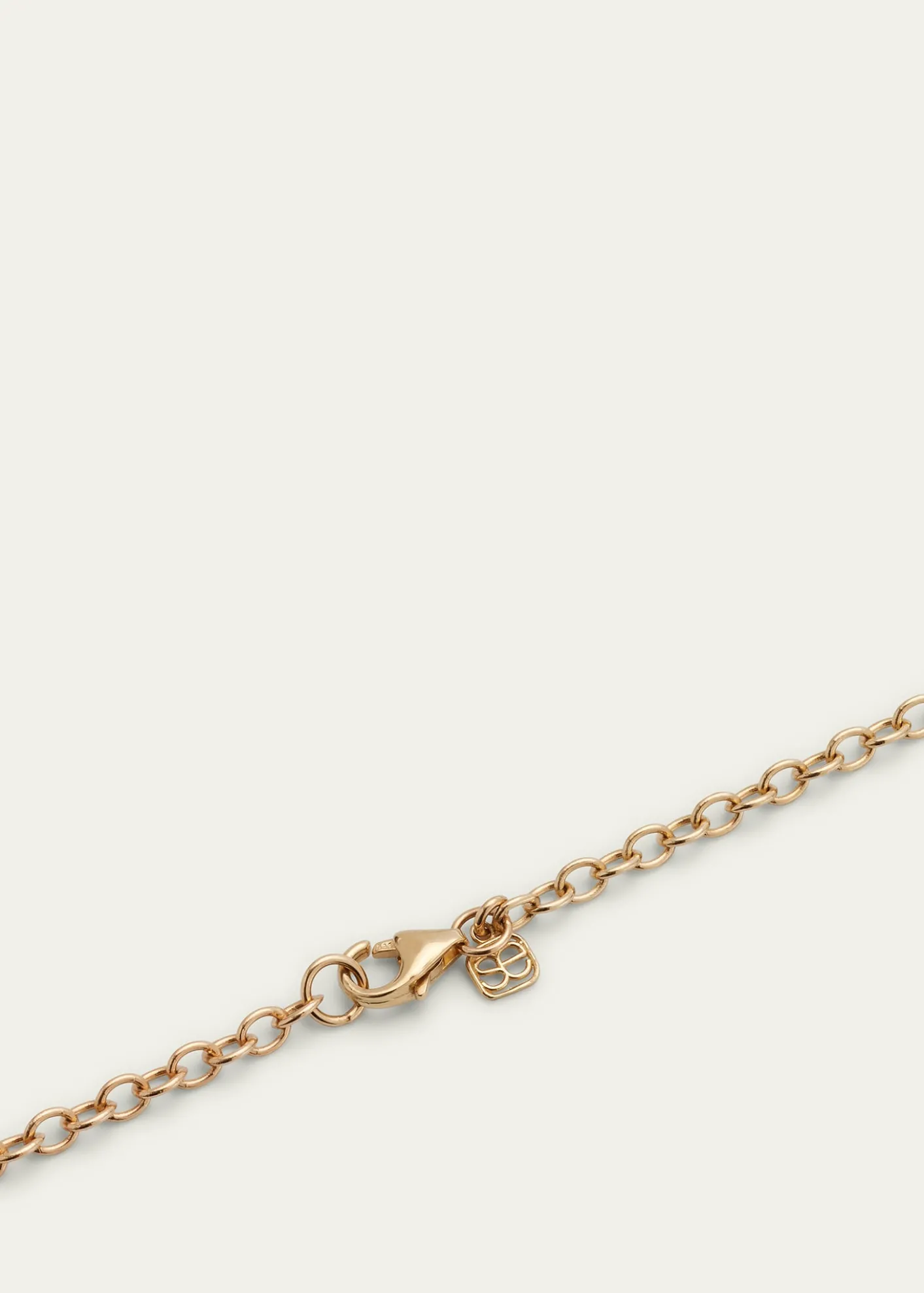 Sydney Evan14K Gold Chain Fluted Evil Eye Diamond Necklace