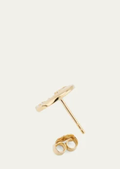 Sydney Evan14k Gold Cocktail Crescent Moon Stud