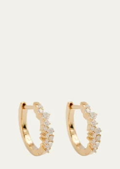 Sydney Evan14k Gold Diamond Huggie Hoop Earrings