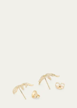 Sydney Evan14K Gold Diamond Starfish Stud Earrings