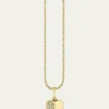 Sydney Evan14K Half Pave Heart Charm Necklace