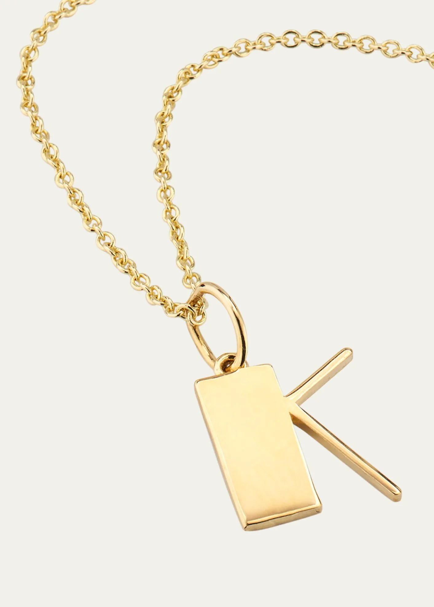 Sydney Evan14K Pure Block Initial Necklace