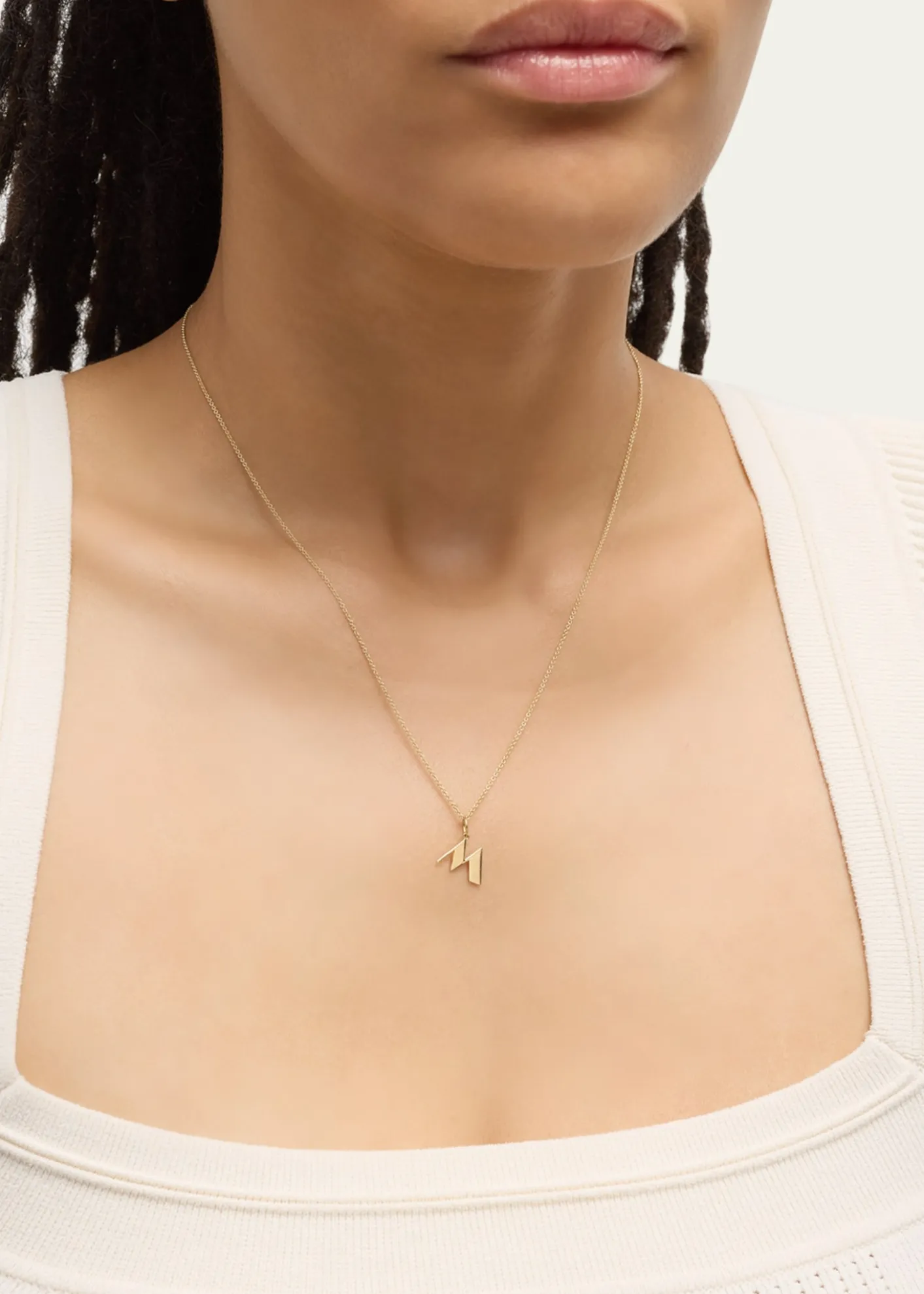 Sydney Evan14K Pure Block Initial Necklace