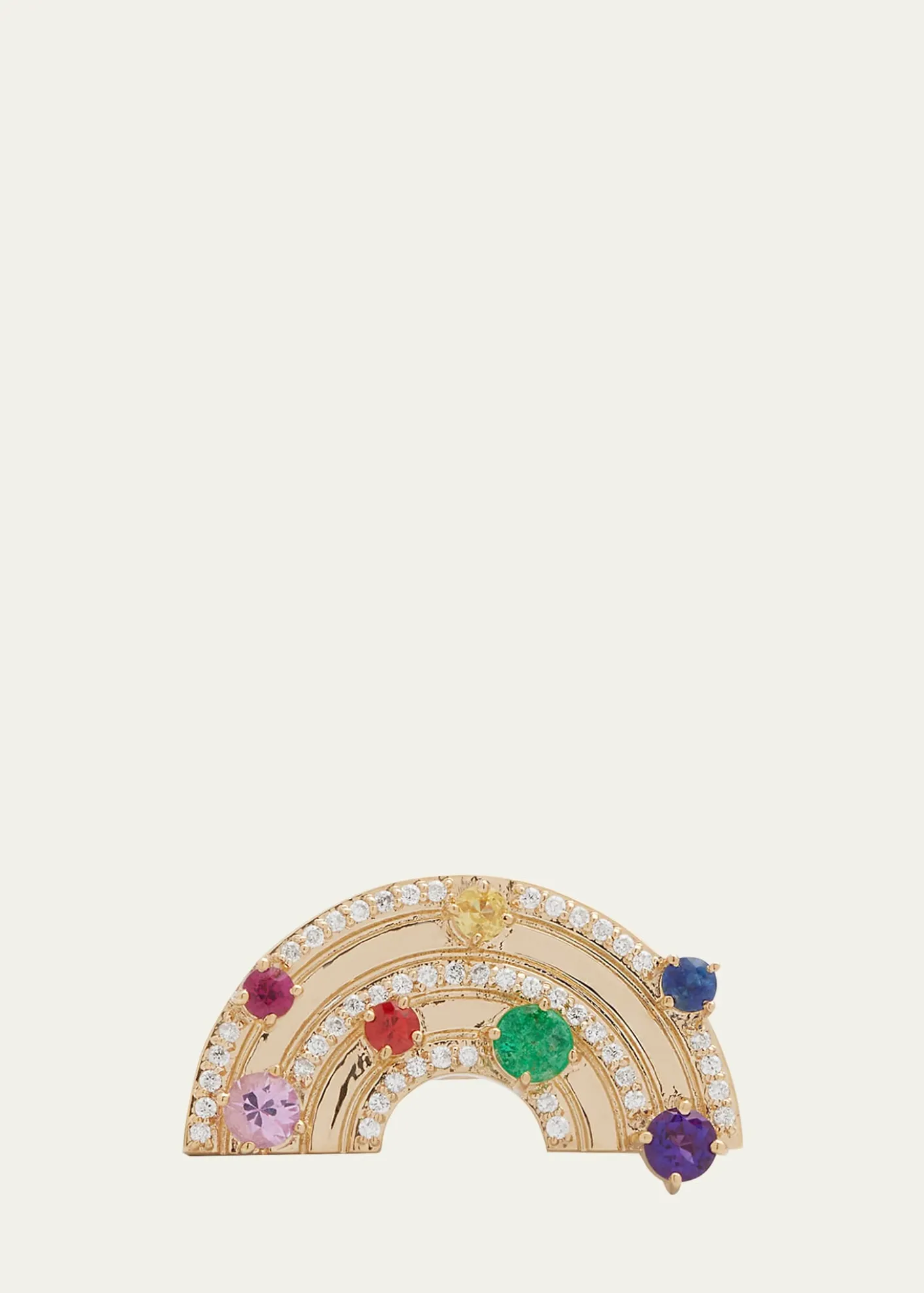 Sydney Evan14K Rainbow Block Ring