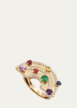 Sydney Evan14K Rainbow Block Ring