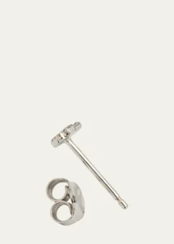 Sydney Evan14K Yellow Gold Diamond Cross Earring, Single