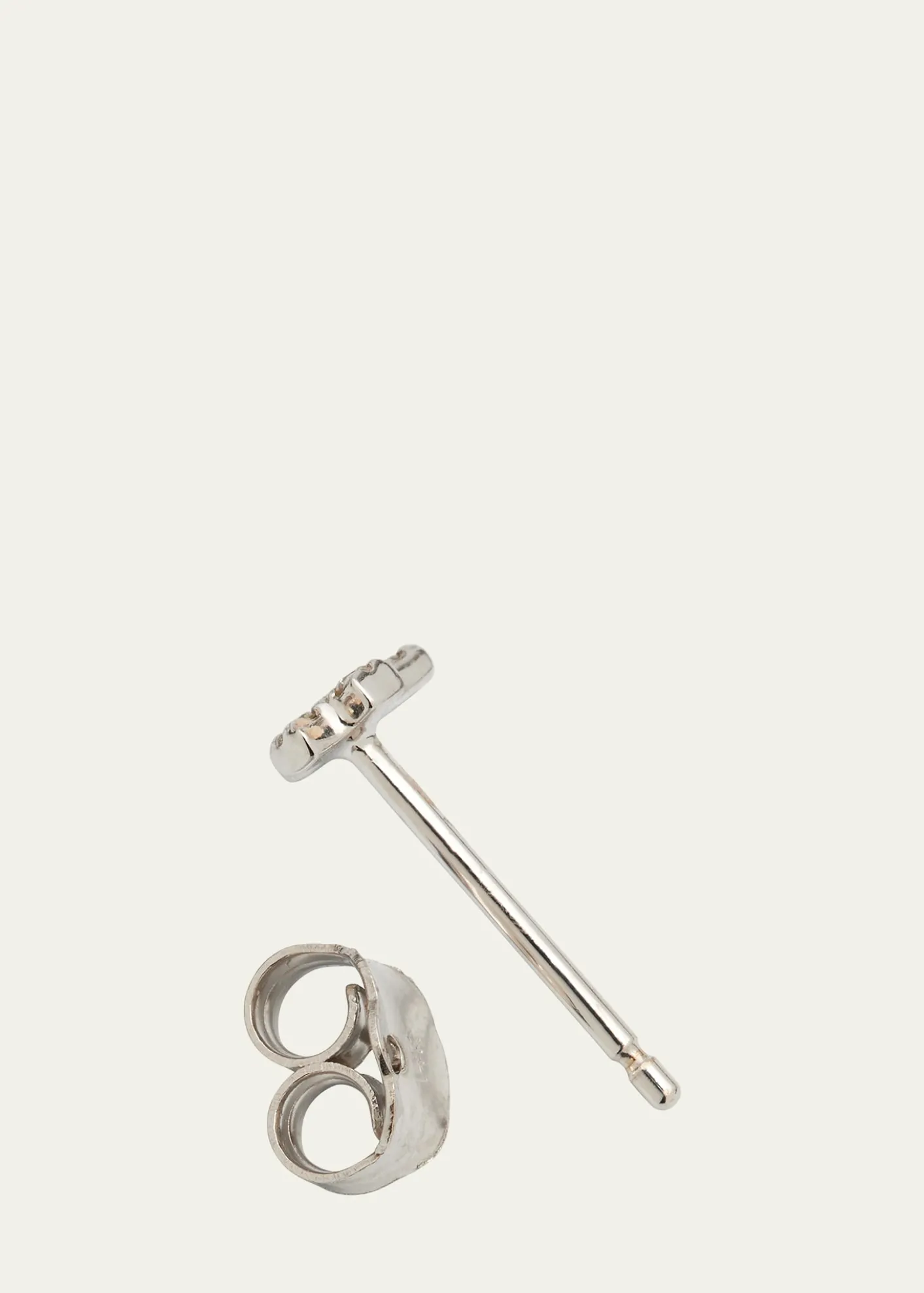 Sydney Evan14K Yellow Gold Diamond Cross Earring, Single