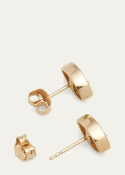 Sydney Evan14k Yellow Gold Large Marquis Evil Eye Stud Earrings