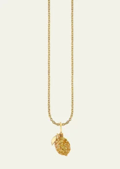 Sydney Evan14K Yellow Gold Lemon Pendant Necklace