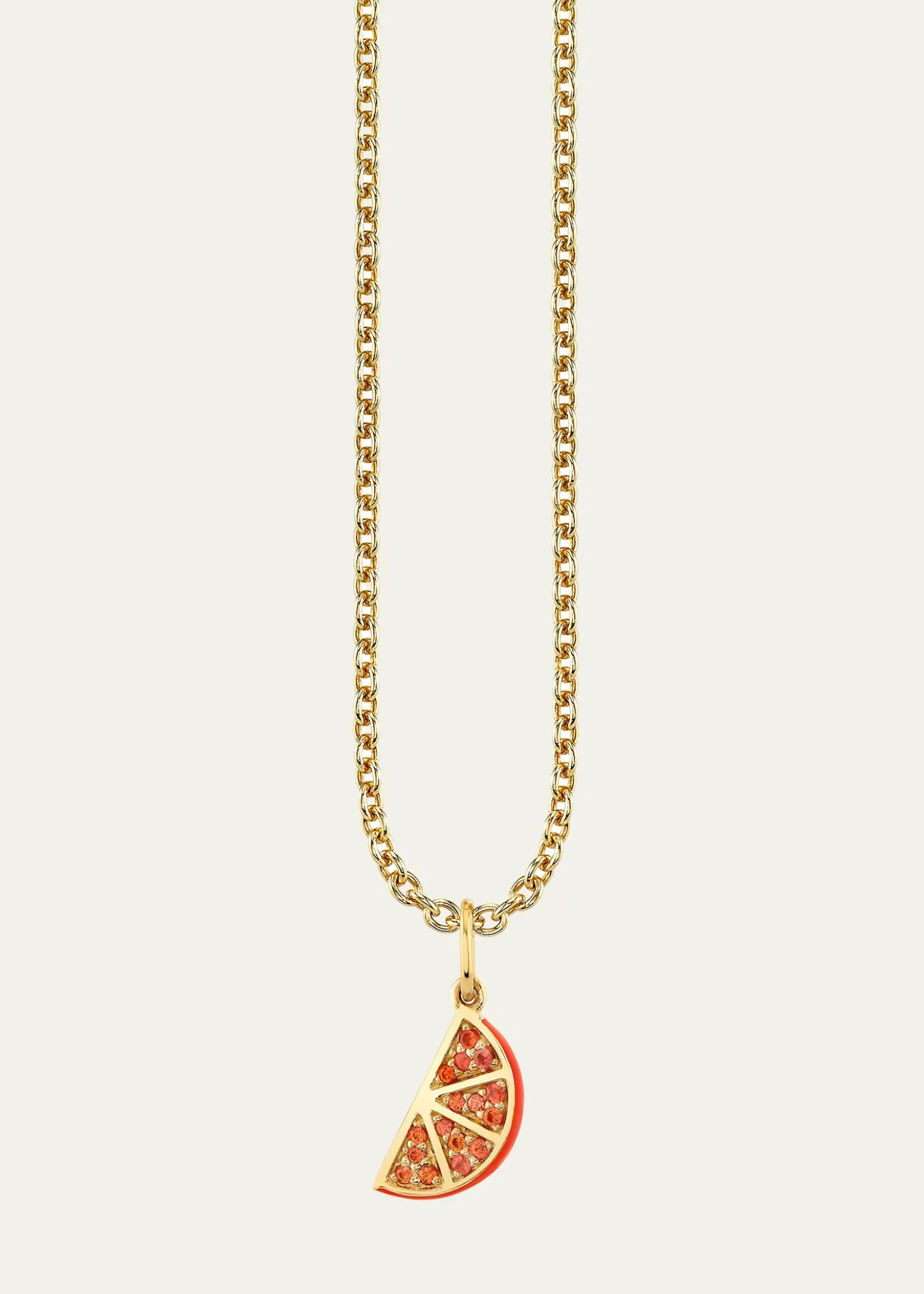 Sydney Evan14K Yellow Gold Orange Slice Pendant Necklace